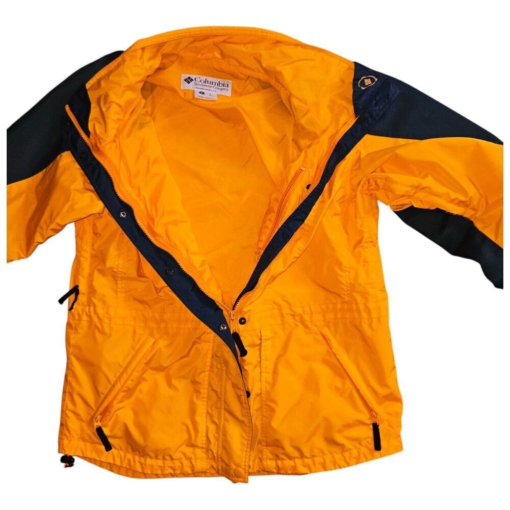 Columbia Sportswear Whirlibird Interchange Jacket Shell Yellow Orange Size L - Picture 3 of 7